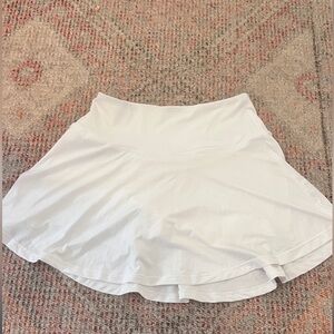 White Stretch Tennis Skirt/Skort Size Small Pickleball skirt